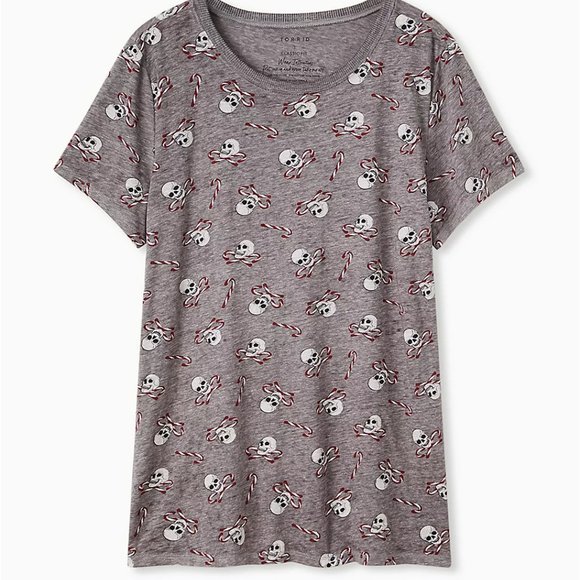 Torrid Classic Fit Crew Tee Vintage Burnout - Picture 6 of 6